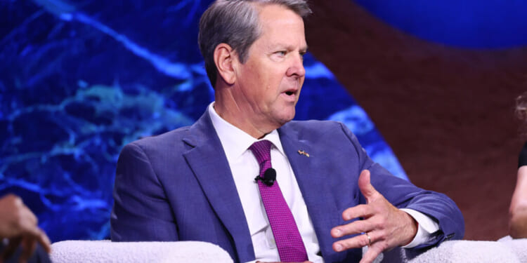 NEW YORK, NEW YORK - MAY 29: Gov. Brian Kemp (R-GA) speaks during the WSJ's Future of Everything 2025 at the Glasshouse on May 29, 2025 in New York City. (Photo by Michael M. Santiago/Getty Images)