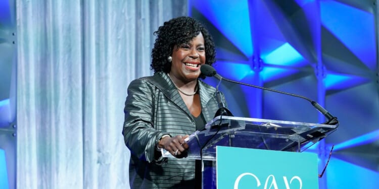 Philadelphia Mayor Cherelle Parker speaks on stage during 2025 Pennsylvania Conference For Women at Pennsylvania Convention Center on Sept. 25, 2025, in Philadelphia, Pennsylvania.