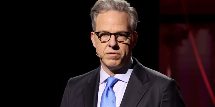 "Jokes are jokes," Jake Tapper, seen in a 2024 photo, said this week, in defense of his friend Jimmy Kimmel. However, not long ago he hinted Aaron Rodgers should be booted from the airwaves for making a joke about Kimmel.