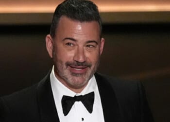 ABC's Jimmy Kimmel, pictured presenting an award at the Oscars on March 16.