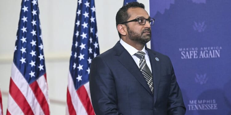 FBI Director Kash Patel attends the Memphis Safe Task Force roundtable with President Donald Trump in Memphis, Tennessee, on March 23, 2026.