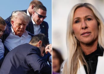 Majorie Taylor Greene shared a recent post suggesting the Butler assassination attempt on President Donald Trump's life was actually a hoax.