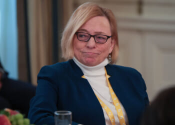 Janet Mills at a White House event.