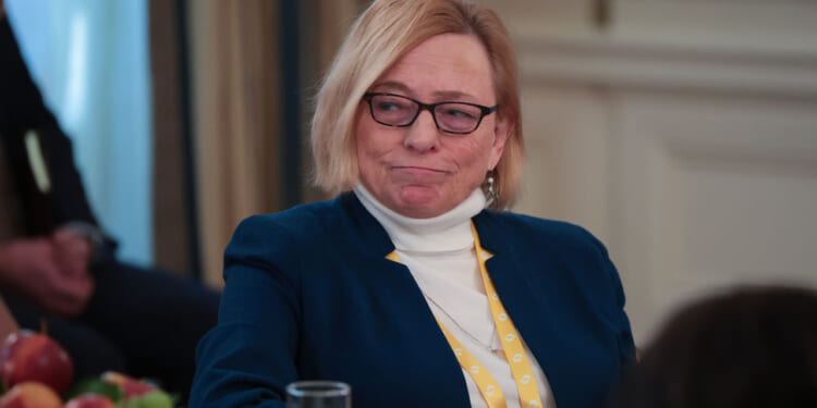 Janet Mills at a White House event.