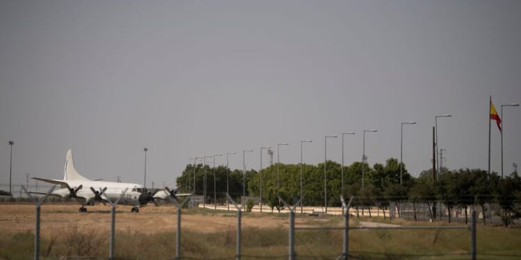 A picture taken on June 17, 2025, shows a view of the U.S.-Spanish aerial base in Moron de la Frontera.