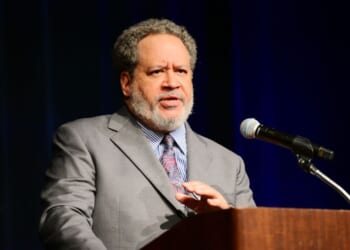 Michael Eric Dyson speaks onstage at an event at Hershey Lodge on Jan. 15, 2025 in Hershey, Pennsylvania.