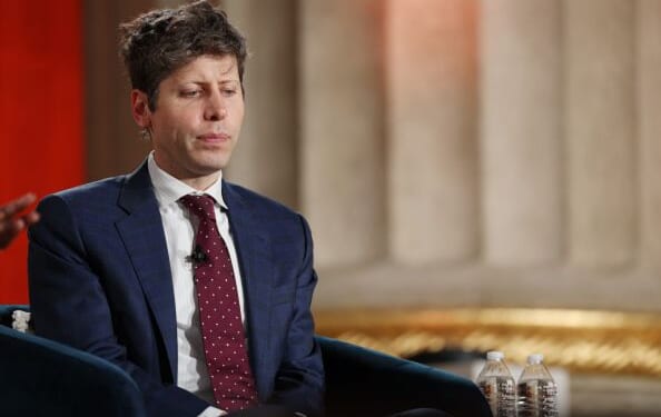 Sam Altman speaks at the BlackRock Infrastructure Summit on March 11, 2026.