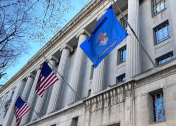 The Department of Justice building in Washington, D.C., also known as the Justice Department.
