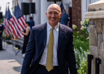 BEDMINSTER, NEW JERSEY - AUGUST 15: Former Trump Campaign foreign policy adviser Carter Page walks outside before Republican presidential candidate, former U.S. President Donald Trump holds a news conference outside the Trump National Golf Club Bedminster on August 15, 2024 in Bedminster, New Jersey. Trump’s campaign leaders announced they were expanding his staff as the reelection campaign heads in to its final few months. (Photo by Adam Gray/Getty Images)