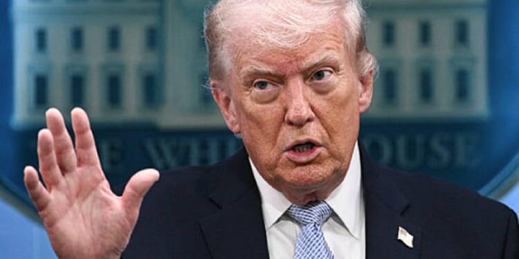 President Donald Trump, pictured during a news conference Monday at the White House.