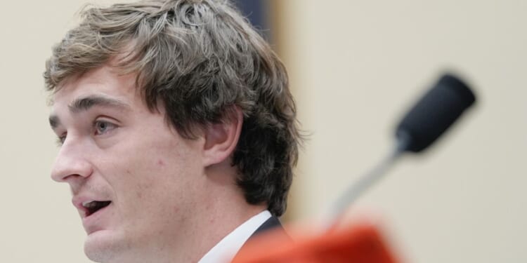 Nick Shirley testifies at a House Judiciary subcommittee hearing on Jan. 21, 2026 in Washington, DC.