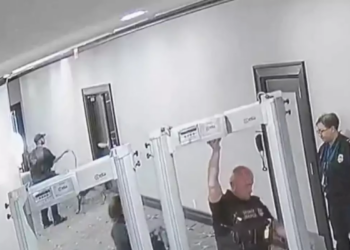 Security video shows police dog alerting to gunman in stairwell seconds before attack at WHCA dinner