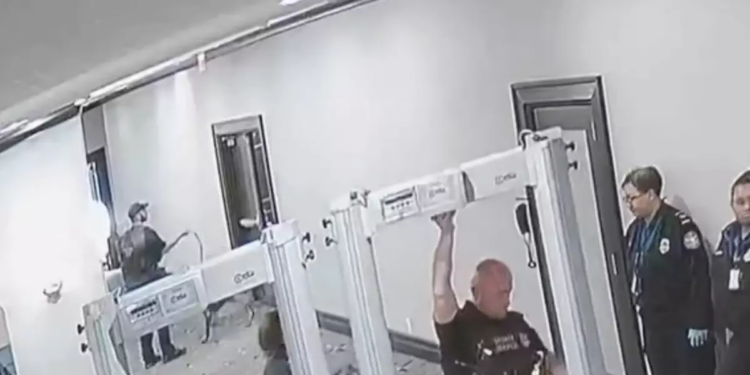 Security video shows police dog alerting to gunman in stairwell seconds before attack at WHCA dinner