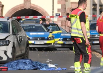 A driver plows into people in the German city of Leipzig, killing 2 people
