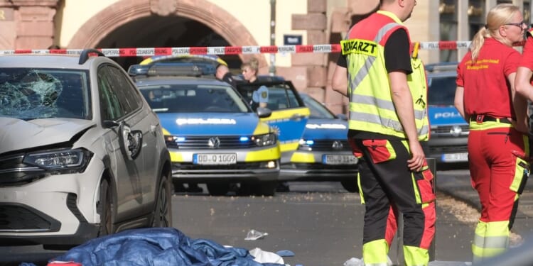 A driver plows into people in the German city of Leipzig, killing 2 people