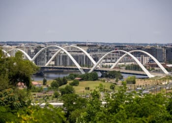 Anti-war protester says he will stay on Frederick Douglass Memorial Bridge another night