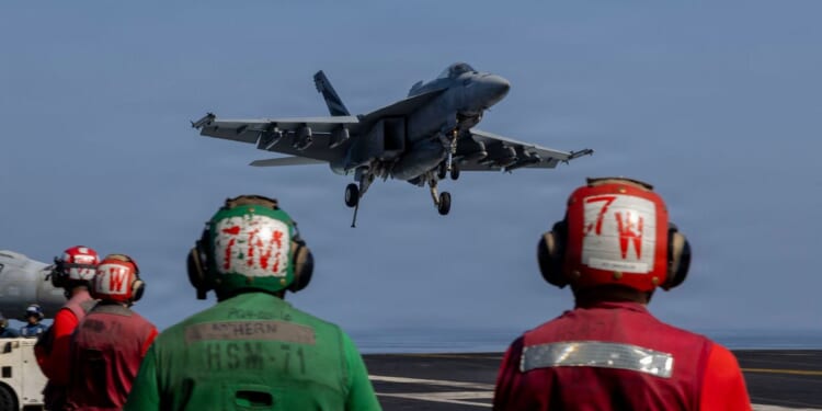 Navy jet fighter disabled an Iran-flagged oil tanker trying to breach U.S. blockade