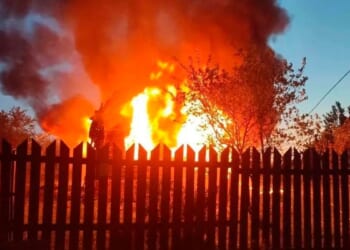 Ukrainian drone strikes on Russia kill 4 and wound 12 others, while debris lands on a Moscow airport