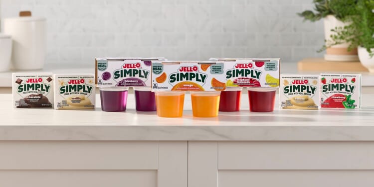 New Jell-O products swap fruit juice for artificial colors