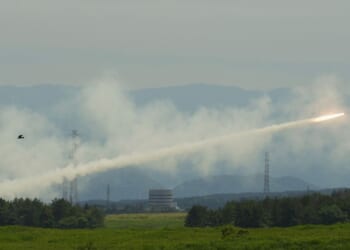 U.S. Marines test-fire mobile rocket system near Mount Fuji in rapid ‘shoot and scoot’ drill