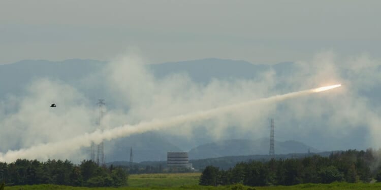 U.S. Marines test-fire mobile rocket system near Mount Fuji in rapid ‘shoot and scoot’ drill