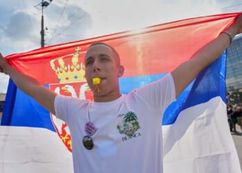 Tens of thousands rally in Serbia against authoritarian President Vucic