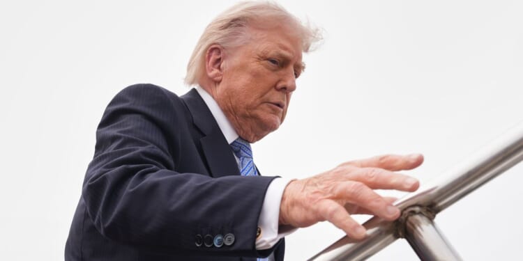 Trump arrives at Walter Reed for a medical checkup