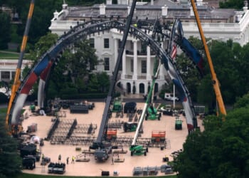UFC fighting cage rises on White House lawn for bout celebrating America’s 250th anniversary