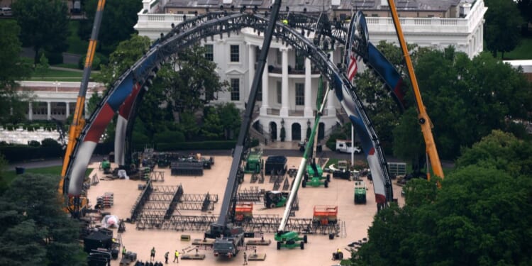 UFC fighting cage rises on White House lawn for bout celebrating America’s 250th anniversary