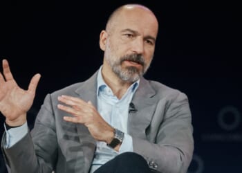 Uber CEO Dara Khosrowshahi, seen in a September photo, recently explained how autonomous vehicles could transform transportation in America.