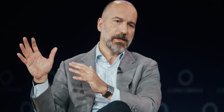 Uber CEO Dara Khosrowshahi, seen in a September photo, recently explained how autonomous vehicles could transform transportation in America.