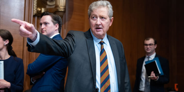 Sen. John Kennedy, R-La., at a hearing.