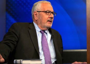 Former Rep. Barney Frank on the set of Fox News