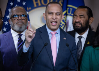 Hakeem Jeffries with the Congressional black caucus.