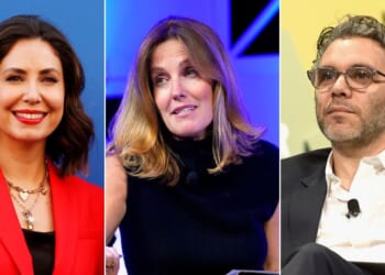 Cecilia Vega, left, and Sharyn Alfonsi, center, are reportedly out at "60 Minutes," and filmmaker and former New York Times columnist Nick Bilton has been tapped to helm the show.