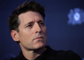CBS Evening News anchor Tony Dokoupil , seen in an April 15 photo, had to cut short a live broadcast from Taiwan when a crew member suffered a medical episode.