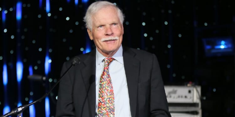 CNN founder and former media mogul Ted Turner is pictured in a 2016 file photo speaking at an event in his honor by UNICEF, the United Nations Children's Fund.