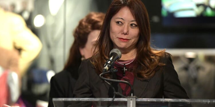 California State Treasurer Fiona Ma speaks at the opening night of The Hollywood Museum’s Black History Month exhibit “This Joint is Jumpin” on February 20, 2025.
