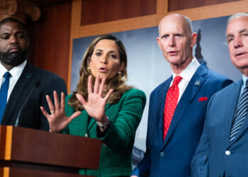 Rick Scott, Maria Elvira Salazar, Carlos Gimenez and Byron Donalds hold press conference on Cuba.