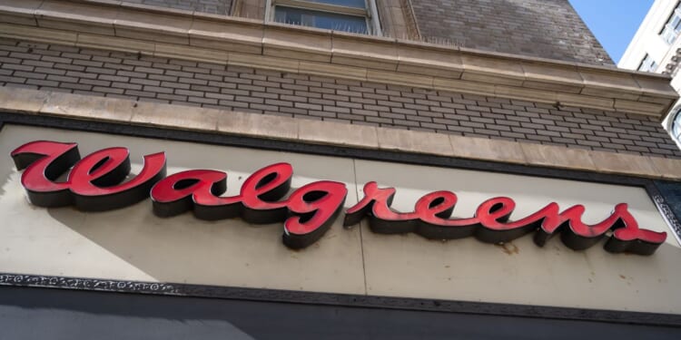 A sign on the facade of a Walgreens Pharmacy in San Francisco, California, on Jan. 22, 2026.