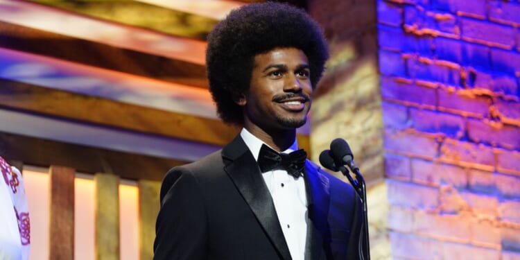 Justin J. Pearson speaks onstage for the 22nd Annual Americana Honors & Awards at Ryman Auditorium on Sept. 20, 2023, in Nashville, Tennessee.