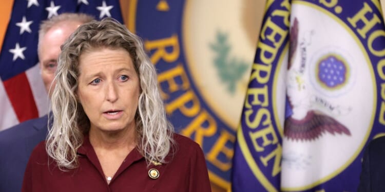 Rep. Jen Kiggans speaks during a news conference at the U.S. Capitol on July 22, 2025, in Washington, D.C.