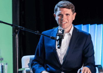 James Talarico at Raging Moderates Live with James Talarico during the SXSW Conference & Festivals held at the Hilton Austin Downtown on March 15, 2026 in Austin, Texas. (Tico Mendoza/SXSW Conference & Festivals/Getty Images)