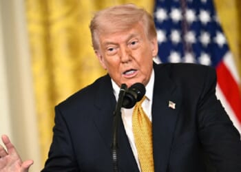 President Donald Trump, pictured in a May 6 gathering at the White House.