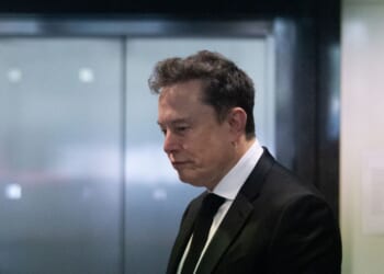 Elon Musk arrives to court for his lawsuit against OpenAI at the Ronald V. Dellums Federal Building on April 28, 2026, in Oakland, California.
