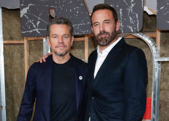 Matt Damon and Ben Affleck attend the world premiere of "The Rip" at Alice Tully Hall, on Jan. 13, 2026, in New York.