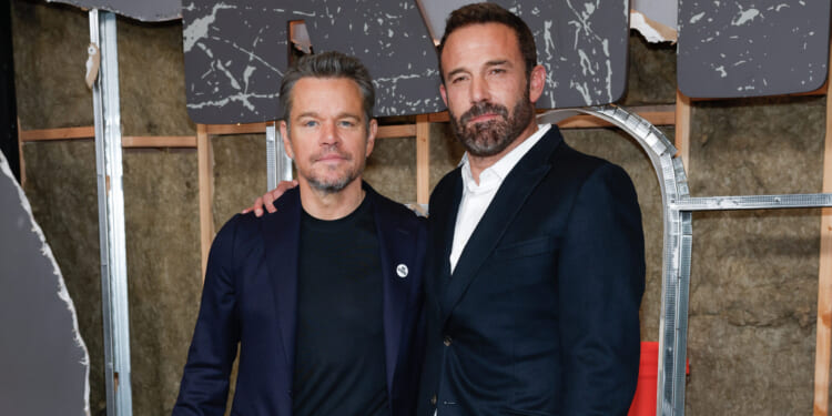 Matt Damon and Ben Affleck attend the world premiere of "The Rip" at Alice Tully Hall, on Jan. 13, 2026, in New York.