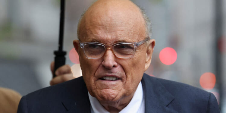 Close-up of Rudy Giuliani
