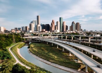 The city of Houston, pictured in a 2024 aerial photo.