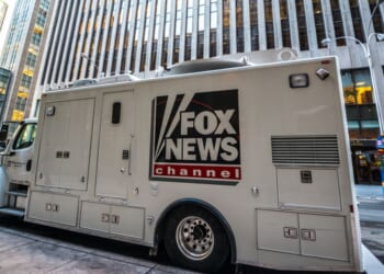 A Fox News Channel truck parked in New York City on Jan. 24, 2014.